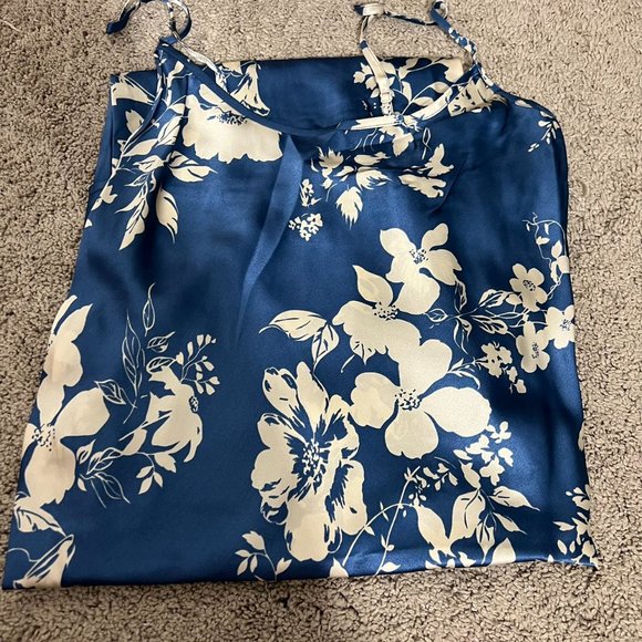 💜SPECIAL SALE💜Reformation Alisal Silk Dress in Cyanotype - Picture 11 of 16